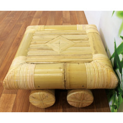 Table d’appoint en bambou Sala – fabrication artisanale et bambou massif